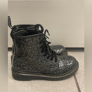Little Girls Glitter Doc Martens